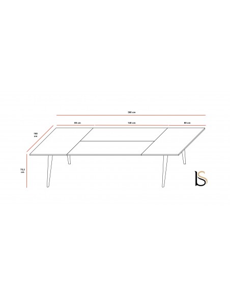 Grande table de réunion Pigreco Up – Martex