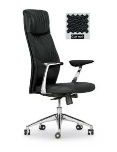 fauteuil-direction-haut-dossier-cuir-noir-mobellinea-vic 2
