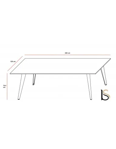 Table de réunion rectangulaire Pigreco Up– Martex