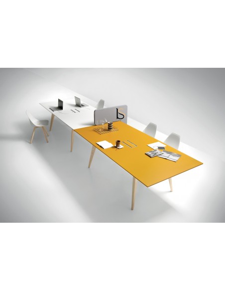 Table de réunion rectangulaire Pigreco Up– Martex