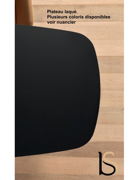 Table de réunion design Pigreco Up laquée/chromé – Martex