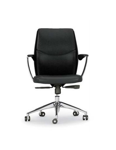Fauteuil Manager en cuir modèle VIC – Mobel Linea