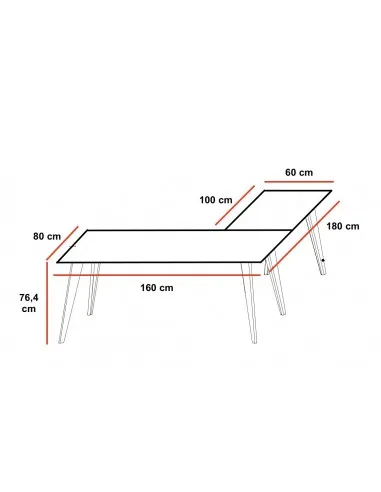 Bureau d’angle Pigreco Up - Martex