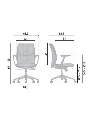 Fauteuil Manager en cuir modèle VIC – Mobel Linea