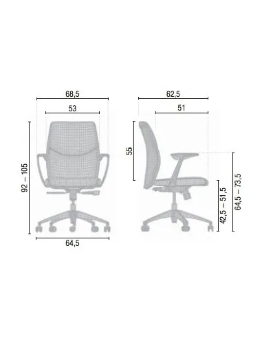 Fauteuil Manager en cuir modèle VIC – Mobel Linea