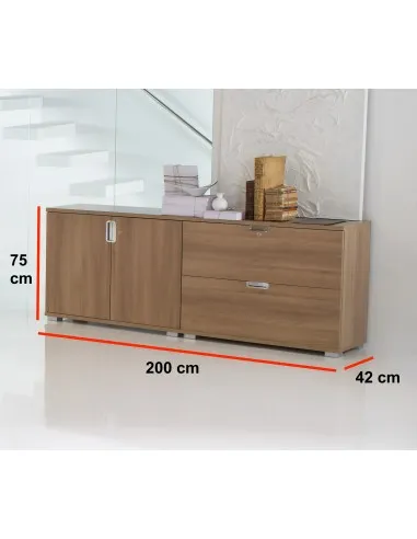 Armoire basse série Open – Mobel Linea