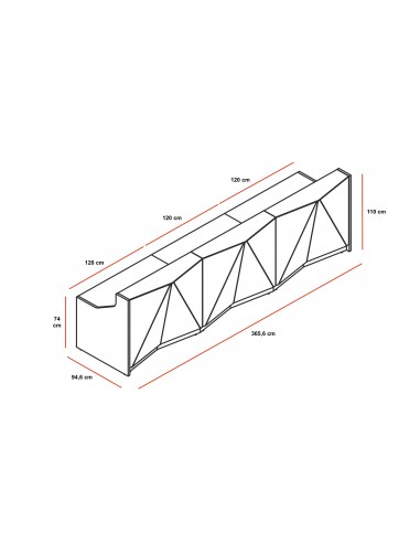 Banque d'accueil lumineuse Alpa - MDD