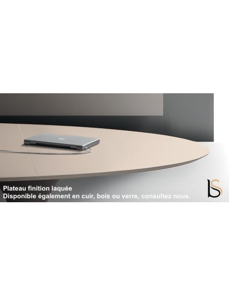 Table de réunion forme ovale Ola – Martex
