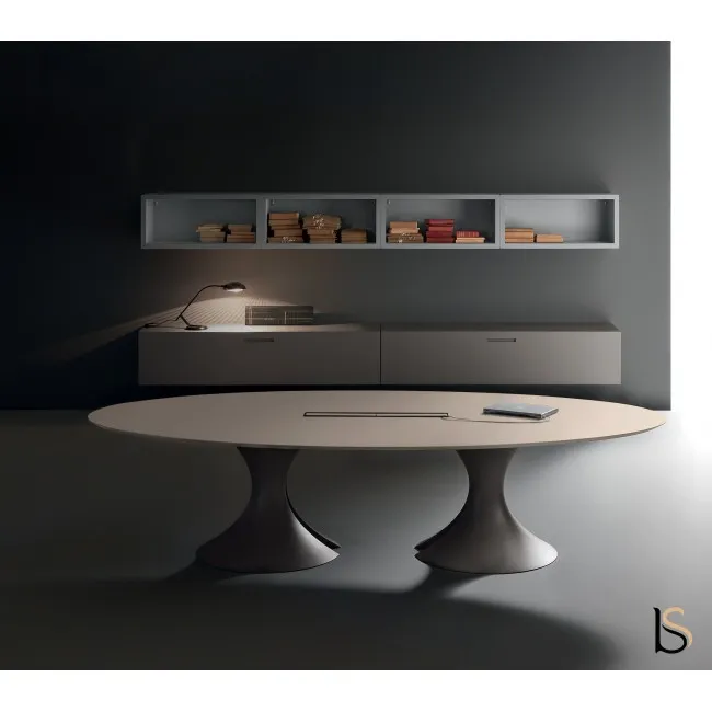 Table de réunion forme ovale Ola – Martex