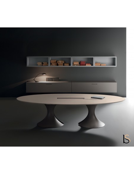 Table de réunion forme ovale Ola – Martex