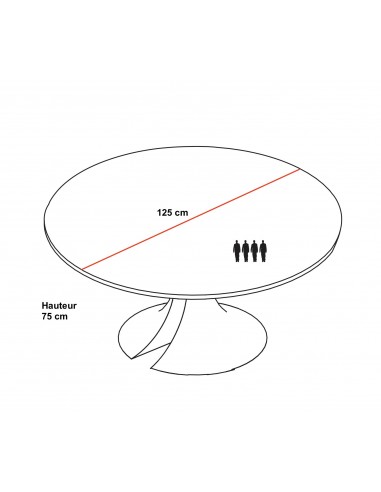 Table de réunion ronde Ola – Martex