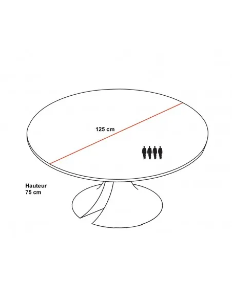 Table de réunion ronde Ola – Martex