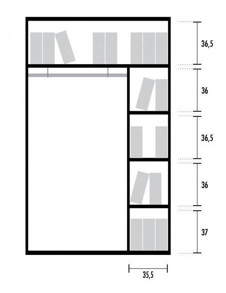 Armoire vestiaire avec portes battantes – Mobel Linea