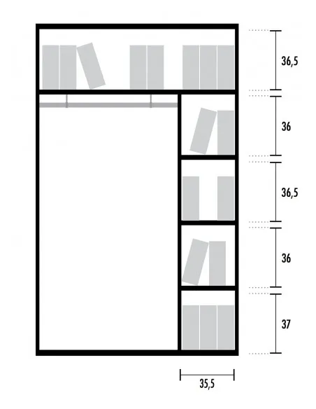 Armoire vestiaire avec portes battantes – Mobel Linea