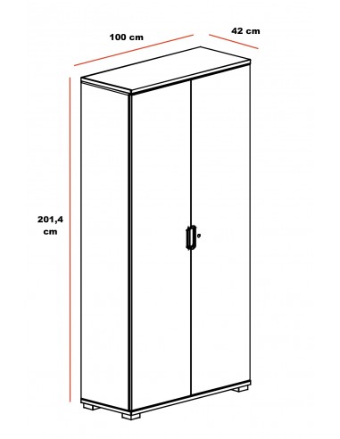 Grande armoire à portes battantes TAK – Mobel Linea