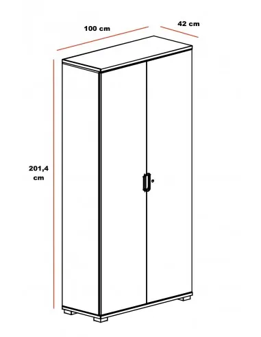 Grande armoire à portes battantes TAK – Mobel Linea