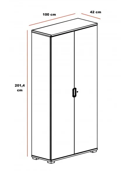 Grande armoire à portes battantes TAK – Mobel Linea