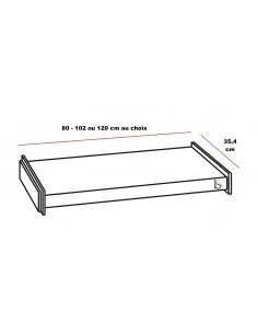 Tablette de consultation pour armoire NG – Mobel Linea 2