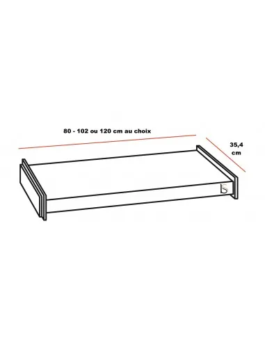 Tablette de consultation pour armoire NG – Mobel Linea