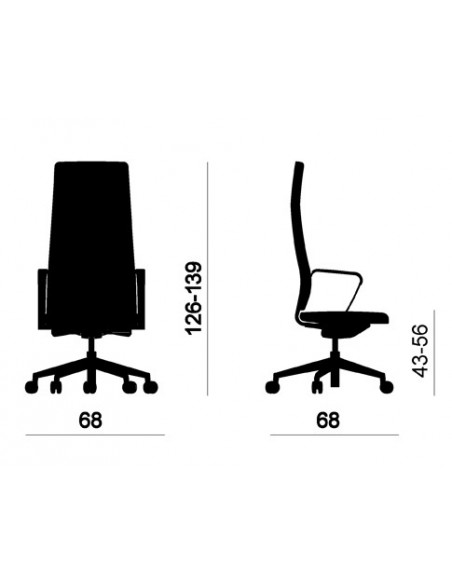 Fauteuil de direction gamme Exclusive en cuir modèle Directa – Offisit.