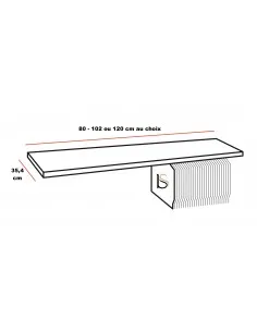 Tablette fixe pour armoire NG – Mobel Linea 2
