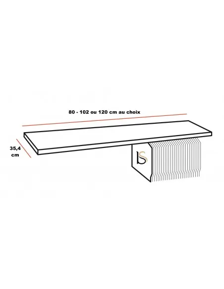 Tablette fixe pour armoire NG – Mobel Linea