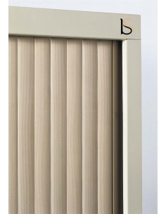 Armoire haute à portes rideaux tons bois– GAPSA 2