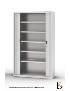 Armoire haute à portes rideaux teinte unie – GAPSA 2