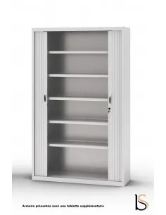 Armoire haute à portes rideaux teinte unie – GAPSA 2