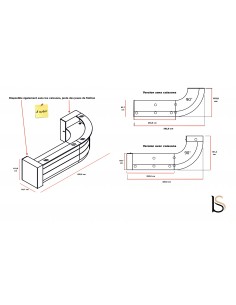 Grande banque d’accueil lumineuse Valde - MDD 2