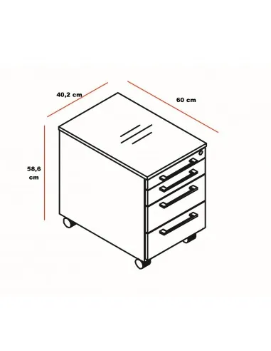 Caisson mobile avec coussin - MDD