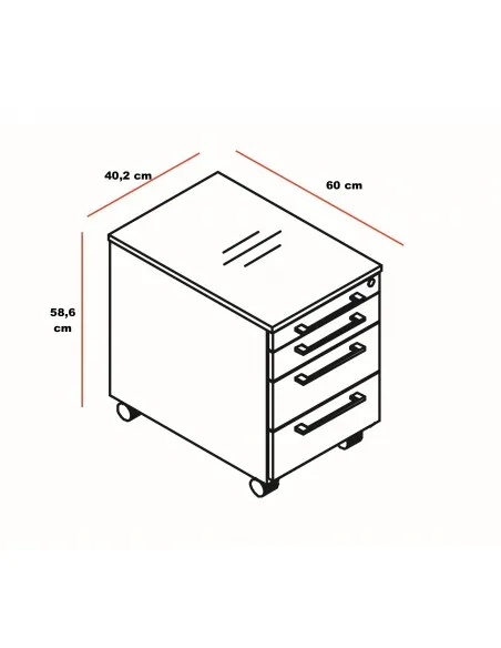 Caisson mobile avec coussin - MDD