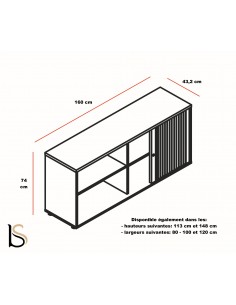 Armoire à rideaux démontable en bois - MDD 2