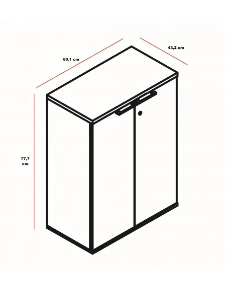 Armoire de rangement 2 niveaux – MDD