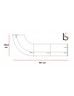 Grande banque d’accueil d’angle Valde - MDD 2