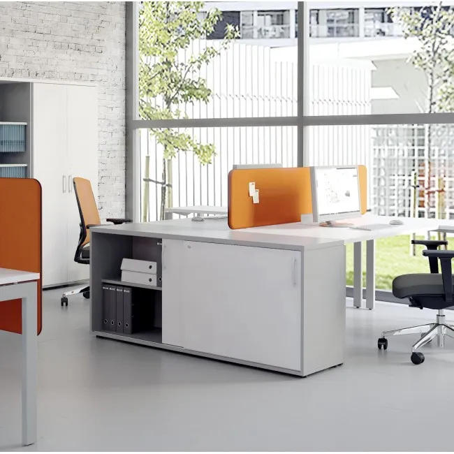 Armoire basse portes coulissantes - MDD