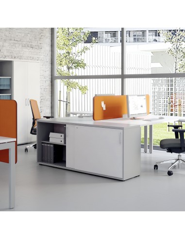 Armoire basse portes coulissantes - MDD