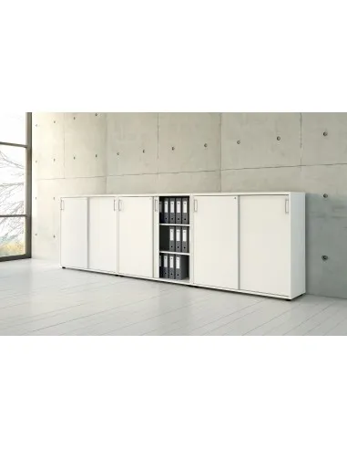Armoire mi-haute portes coulissantes - MDD
