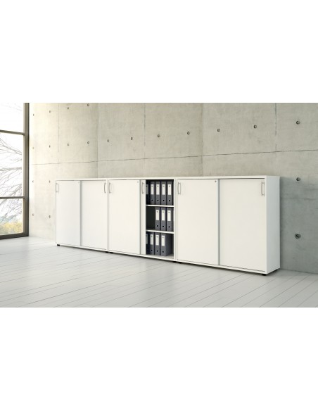 Armoire mi-haute portes coulissantes - MDD