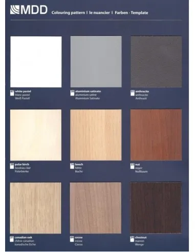 Armoire mi-haute portes coulissantes - MDD