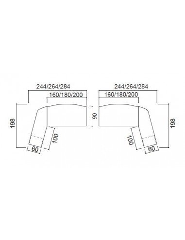 Bureau X time Stop avec convivialité en verre – Quadrifoglio.