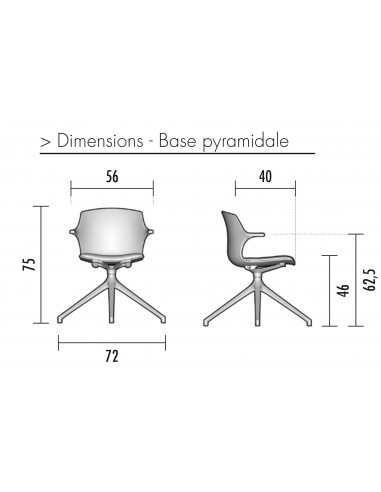 Chaise de conférence Frill – Mobel Linea.