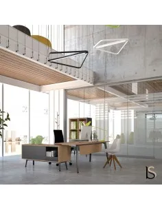 Bureau avec crédence en retour Idea Ypsilon - Quadrifoglio