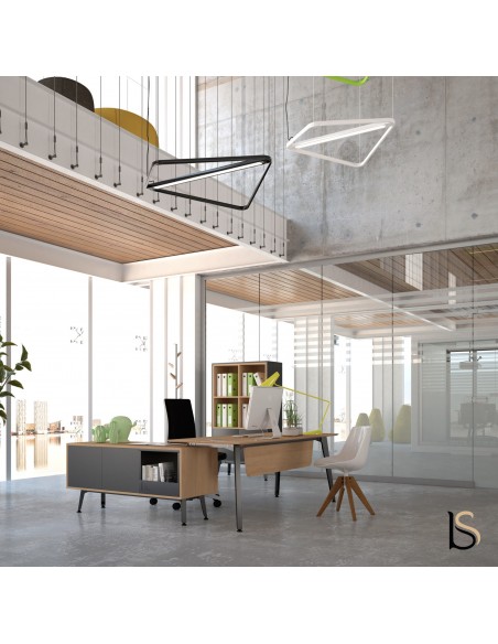 Bureau avec crédence en retour Idea Ypsilon - Quadrifoglio