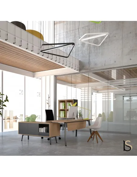 Bureau avec crédence en retour Idea Ypsilon - Quadrifoglio