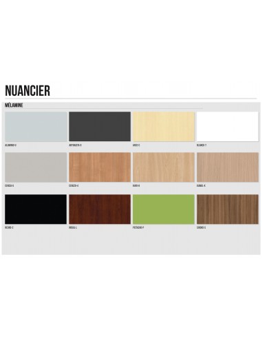 Bureau droit Ypsilon avec armoire de rangement bout de bureau - Quadrifoglio