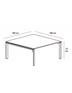 Ensemble de 2 bureaux Bench Idea Ypsilon avec meuble de rangement – Officity. 2