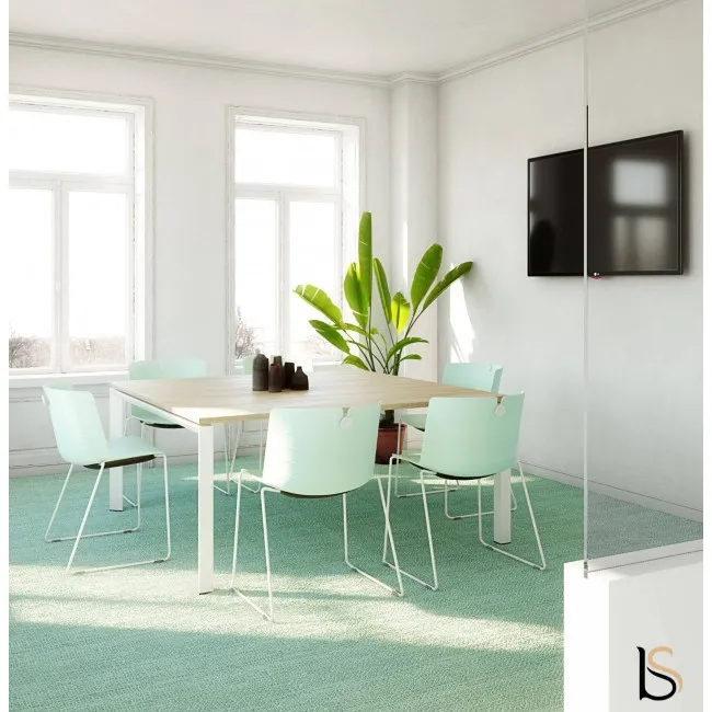 Ensemble de 2 bureaux Bench Idea Ypsilon avec meuble de rangement – Officity.