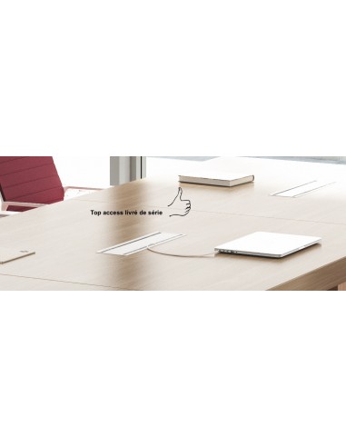 Table de réunion rectangulaire X2 - Officity