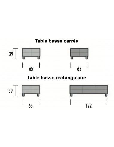 Table de réunion rectangulaire X2 - Officity